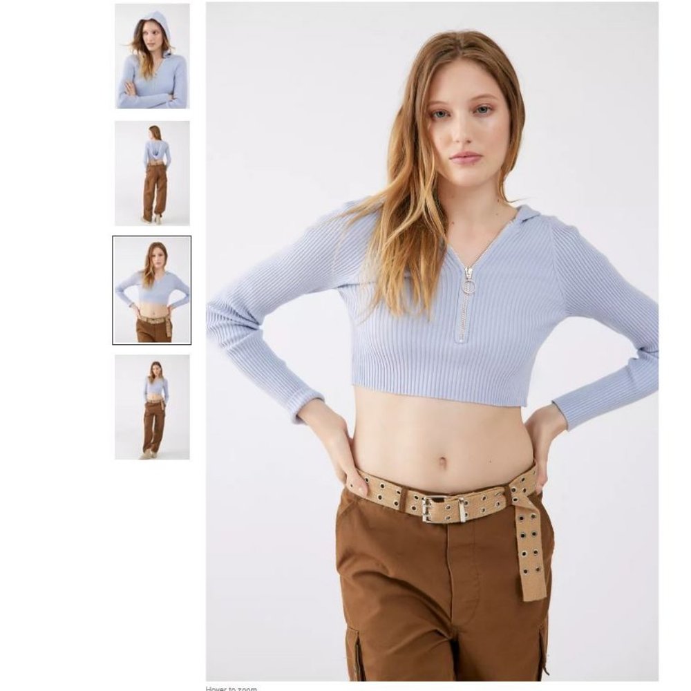 UO Talia Quarter-Zip Hooded Sweater